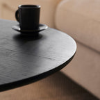 Willow Black Oval Coffee Table - Tasty Coffee Tables