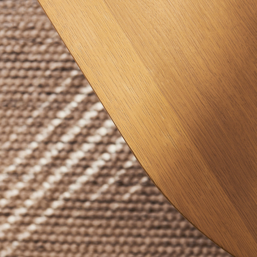 Willow Pale Oak Oval Coffee Table - Tasty Coffee Tables