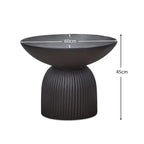Zaliki Concrete Garden Coffee Table - Black - Tasty Coffee Tables