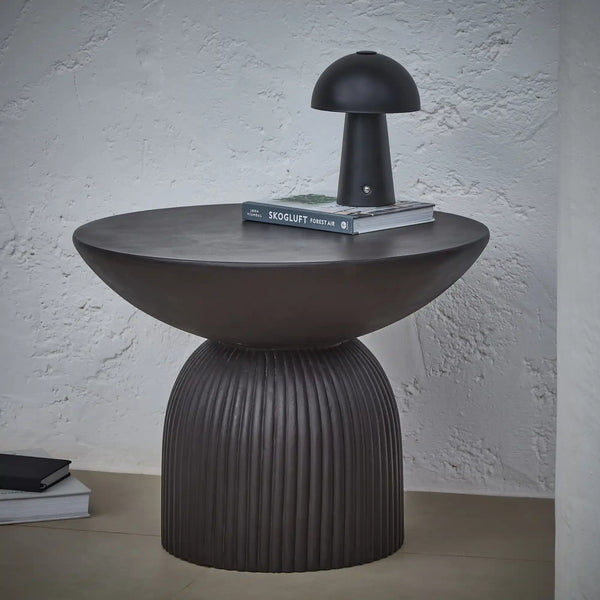 Zaliki Concrete Garden Coffee Table - Black - Tasty Coffee Tables