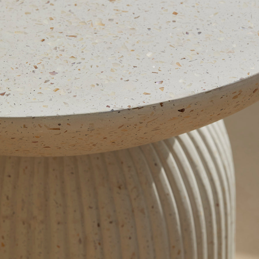 Zaliki Concrete Garden Coffee Table - Pearl Terrazzo - Tasty Coffee Tables