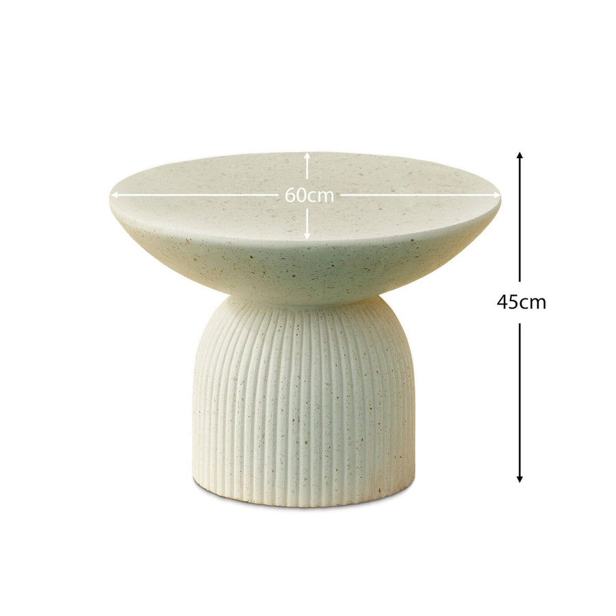 Zaliki Concrete Garden Coffee Table - Pearl Terrazzo - Tasty Coffee Tables