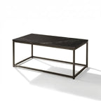 Nara Black Marble Coffee Table - Black Frame - Tasty Coffee Tables
