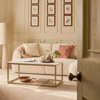 Nara White Marble Coffee Table - Gold Frame - Tasty Coffee Tables