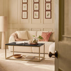 Nara Black Marble Coffee Table - Gold Frame - Tasty Coffee Tables