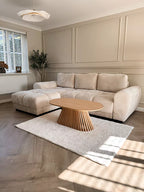 Willow Whitewash Oval Coffee Table - Tasty Coffee Tables