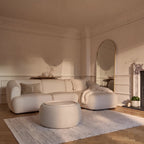 Nathalia 65cm Whitewash Coffee Table - Soft Beige - Tasty Coffee Tables