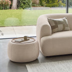 Nathalia 65cm Whitewash Coffee Table - Soft Beige - Tasty Coffee Tables